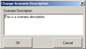 Figure 4.4. The Scenario Description Pop-Up Box