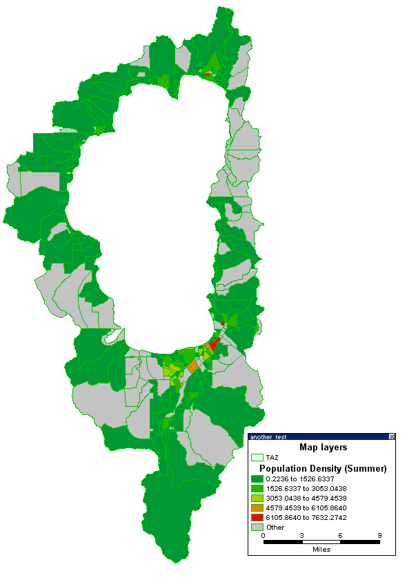 Figure 5.5. An Example of a Pre-Formed Map of Population Density